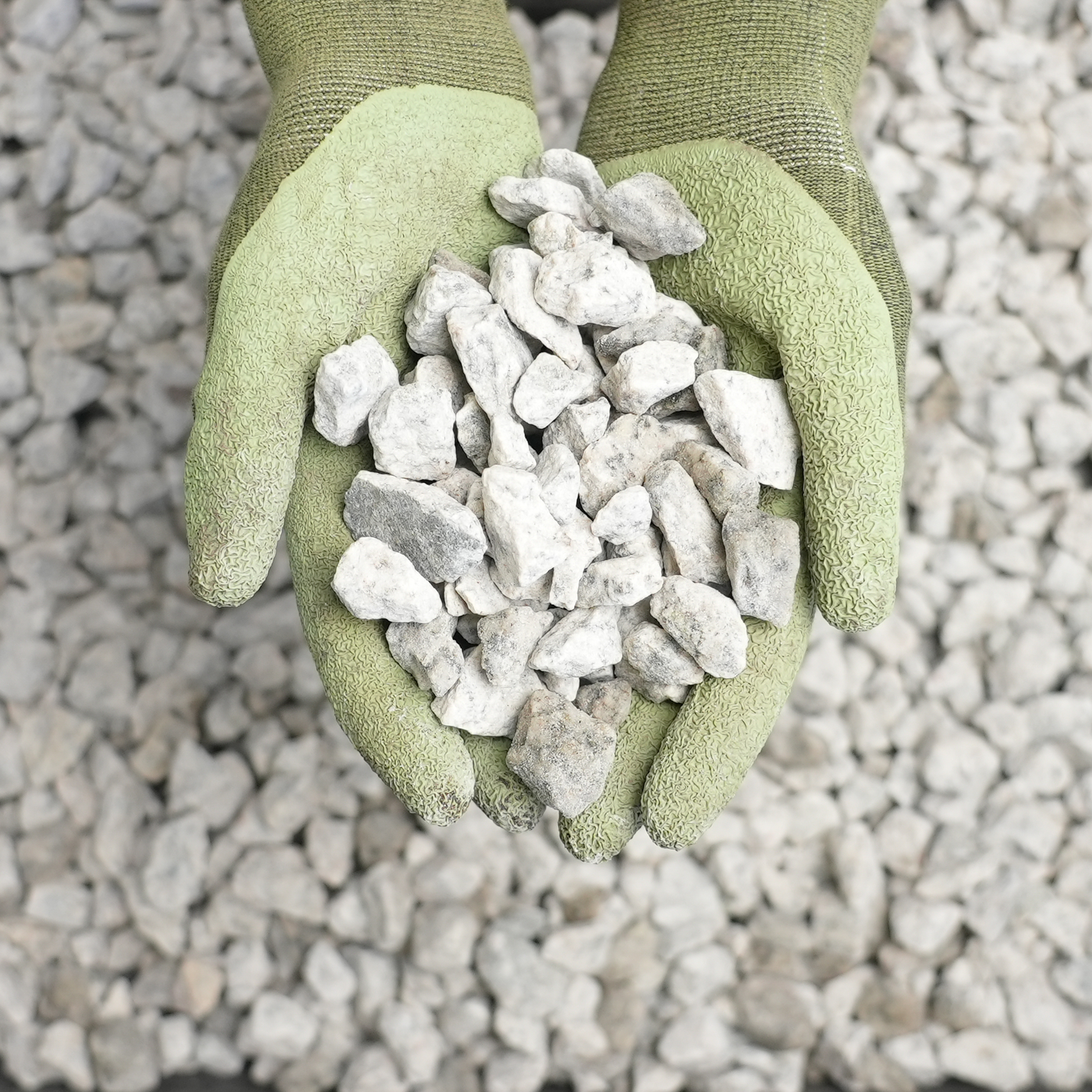 Crushed White 3/4" Stone